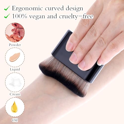 Escova autobronzeadora para o corpo, pincel de maquiagem para rosto, bronzeado, spray de bronzeament