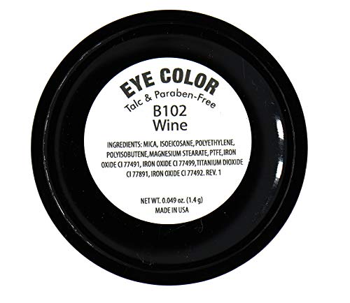 Pure Zivaª Wine Deep Purple Red Shimmer Pressed Powder Single Vegan Eyeshadow; Talc, Paraben & Cruelty Free #TOP1