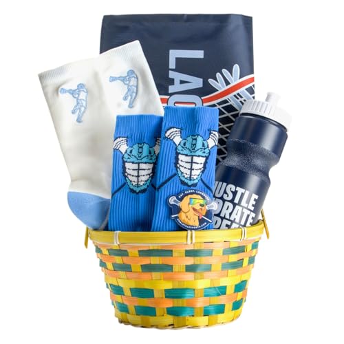 ChalkTalkSPORTS Lacrosse Easter Basket - Prefilled - Sock Size Small