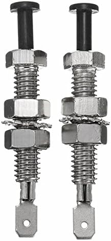 Winnerbe 2Pcs Adjustable Car Truck Bonnet Alarm Light Hood Door Pin Switch 69mm Universal