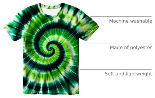 Image of Kids Tie Dye T-Shirt, Children Tie Dye Short Sleeve Tee Shirt for Kids