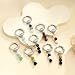 C-leen Good Luck Gifts for Women Men, Natural Crystals Keychain Lucky Charm Luckiness Meaning Keychain Accessory Lucky Souvenir Friendship Gifts for Women Men(GL)