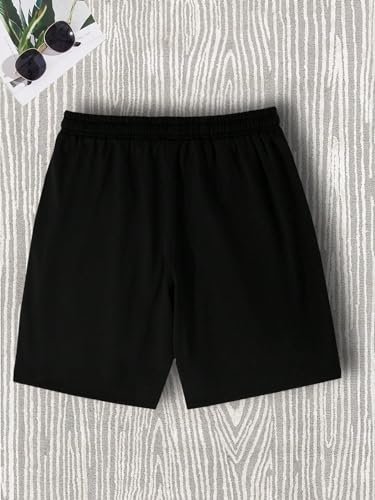 GORGLITTER Men's Letter Graphic Track Shorts Drawstring Waist Summer Workout Shorts Streetwear2