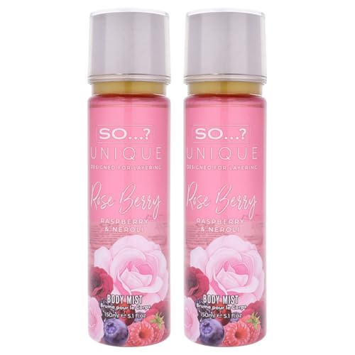 Image of Unique Body Mist - Rose Berry by So? for Women - 5.1 oz Body Mist - Pack of 2