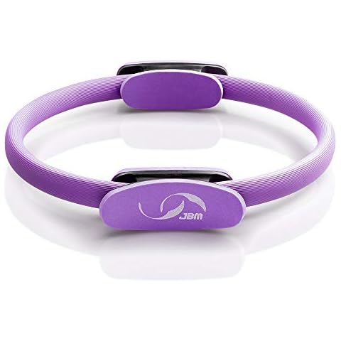 JBM 13 Inch Pilates Ring Fitness Ring, Exercise Yoga Pilates Magic Circle with Dual Grip Handles for Fitness Training Cover