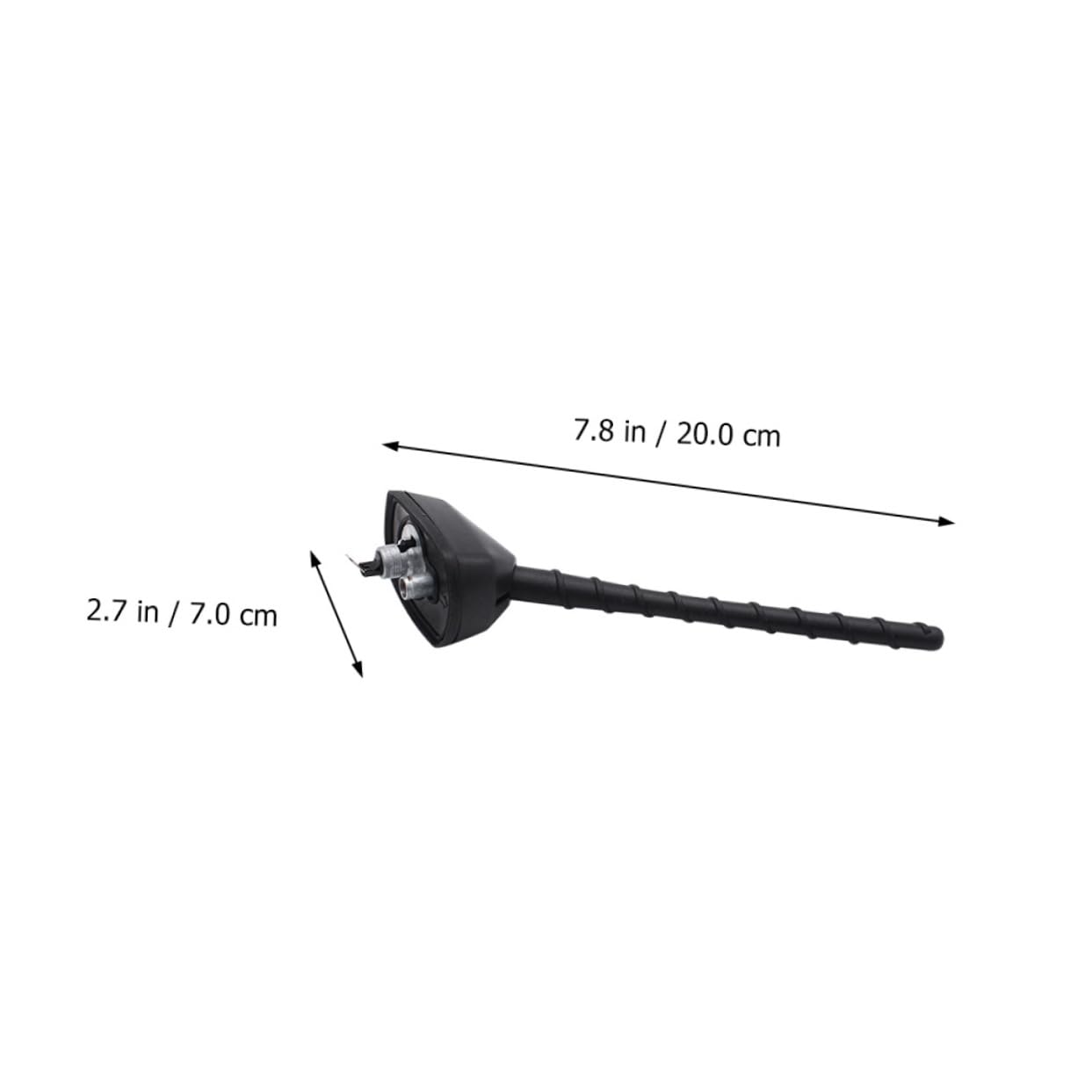 Antenne de Toit de Voiture Compacte Noire en Abs 1 Pièce