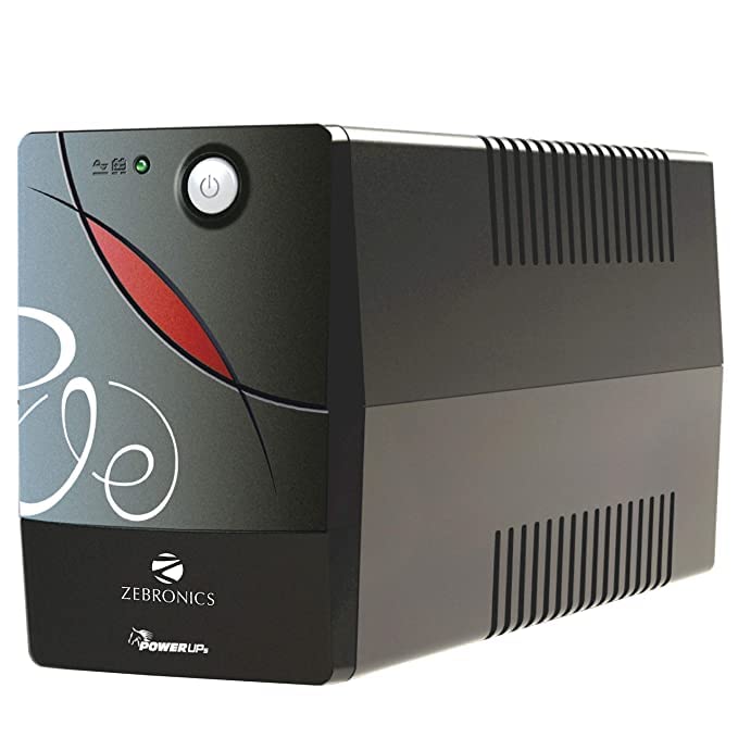 Image of ZEBRONICS Zeb-U725 600VA UPS for Desktop /PC /Computers (not for Routers) with Automatic Voltage Regulation, Black