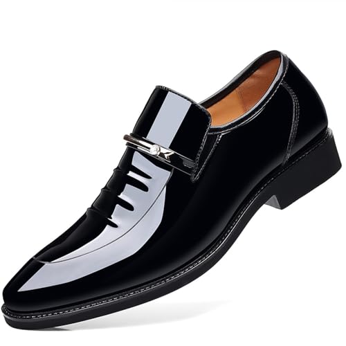 Men's Dress Shoes Business Shoes Patent Leather Formal Derby Fashion Oxford Tuxedo Shoes