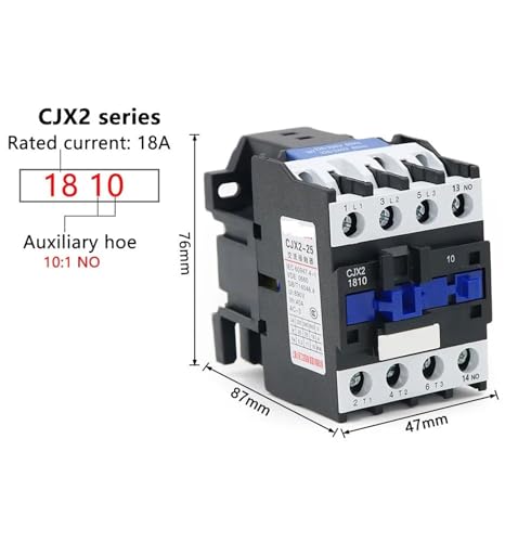 Contacteur CJX2-1810 18A 220V pour commutation électrique triphasée - 3