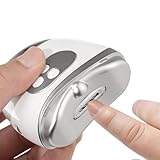 Wiederaufladbare Nagelfeile – 4,06 x 2,91 x 1,34 Zoll Elektrischer Terrimmer mit LED-Licht | Automatischer Solimizer für Kinder Erwachsene Senioren Frauen Männer | Nagelpflegegerät