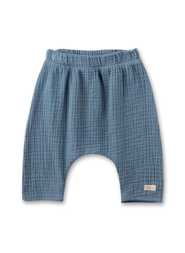 Sanetta Newborn-Hose blau aus Musselin | Praktische und Bequeme...