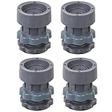 ASHGUJ Furniture Leg Risers, Heavy Duty Gray Plastic Adjustable Bed Lifts, Set