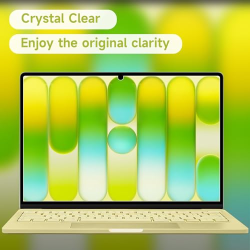 Image of Saco Glossy Screen Protector for 2026 MacBook Neo A3404 13 Inch with Touch ID - HD Clear Laptop Screen Guard, Scratch Resistant, Bubble-Free Installation
