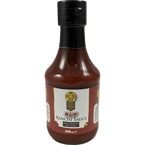 Tiger Khan - Salsa di Kimchi al peperoncino - Salsa calda coreano-giapponese - Ideale per dare ai vostri pasti un sapore speciale - 200 Ml