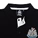 Newcastle United FC Official Gift Mens Contrast Sleeve Polo Shirt Black Large