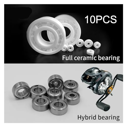 Roulement céramique hybride ABEC-7 pour moulinet de pêche fluide SMR105