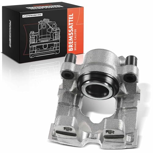 Frankberg Brake Caliper Disc Brake Front Left Aluminium Compatible with 1 Series E81 120d-130i 1 Series E87 120d-130i 3 Series E90 316d-320i 3 Series Coupe E92 316i 318i 320i Replace# 34116776527