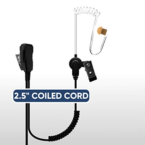 SHEEPDOG MICROPHONES Acoustic Tube Earpiece Mic, Compatible with Kenwood PKT-23 ProTalk, Commercial-Grade