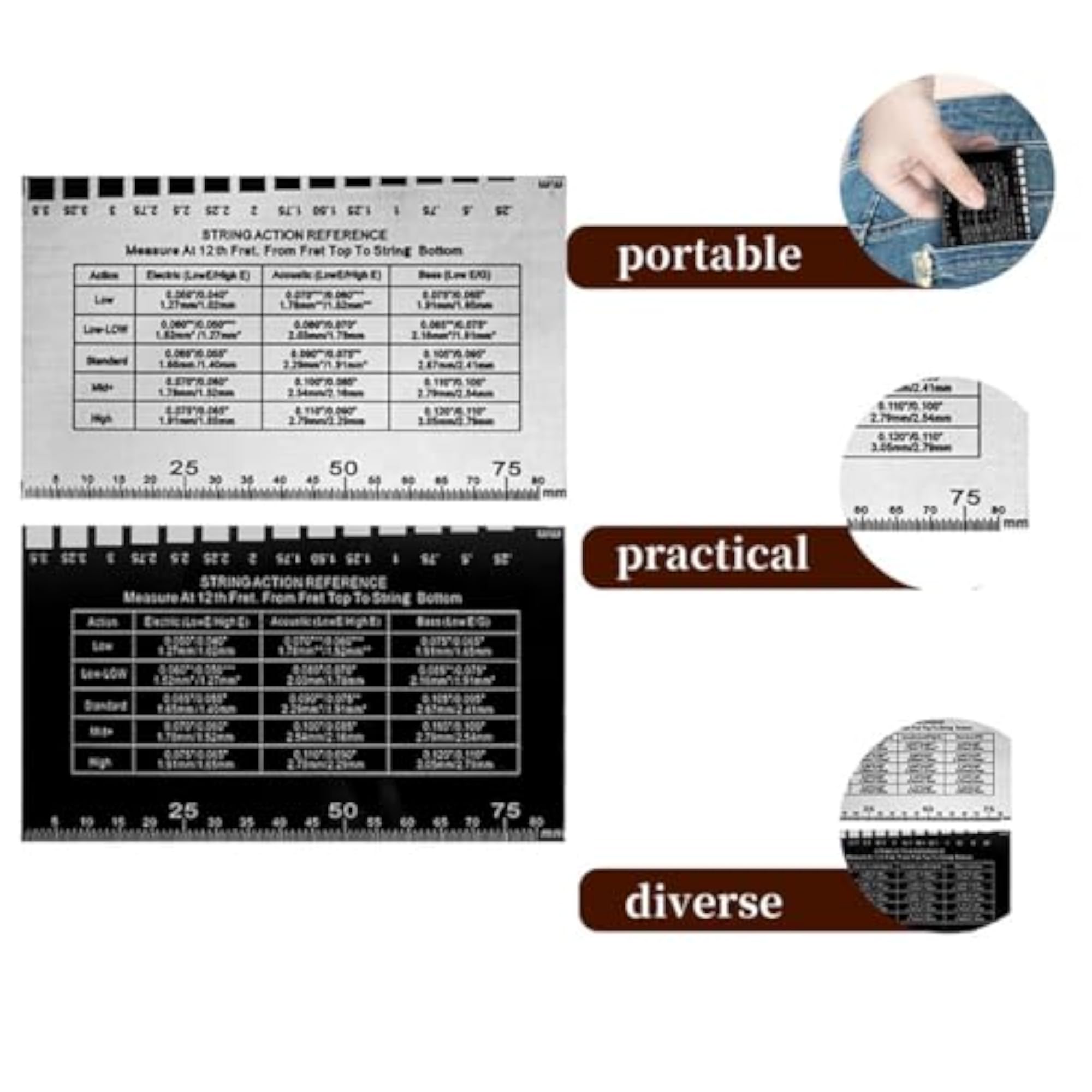 String Action Setup Accessory String Height Ruler