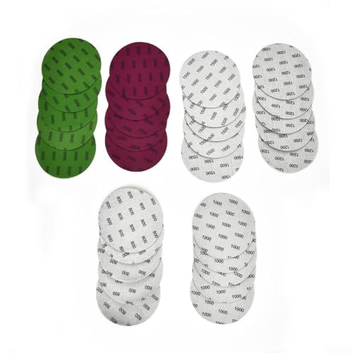 Lot de 30 disques abrasifs étanches en carbure de silicium grain 800 3000 pour ponçage à sec et humide sur bois, métal, laque, etc. 125 mm