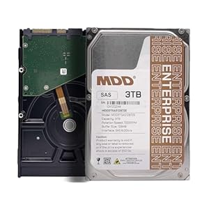 MDD MAXDIGITALDATA 3TB 7200RPM 128MB caché SAS 6Gb/s 3.5 pulgadas disco duro interno empresarial (MD3TSAS12872E) (renovado)