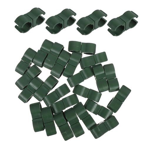Toyvian 30pcs Greenhouse Accessories Plant Trellis Connectors with Rotating Buckle for Easy Setup for Vegetable and Flower Gardening Lightweight and Portable Cane Clips for Garden Frames