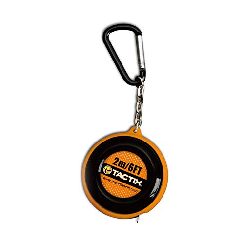 Tactix Mini Tape Measure, 6 FT Small Tape Measure, Easy Reading Keychain Measurement Tape, Pocket Size, for Engineer, Portable, Protective Casing- 235292