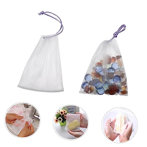 IWOWHERO 40pcs Soap Bag Soap Net Face Scruber Soap Foaming Bag Mesh Makeup Bag Facial Cleaning Soap Bag Cleaning Gloves Soap Bags Mesh Exfoliating Mesh Pouch Nylon Body Travel Foam Bag - Image 8