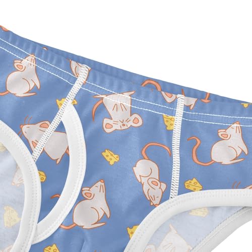 Cotton Little Boys Briefs Soft Mouse Mice Cheese Toddler Underwear4