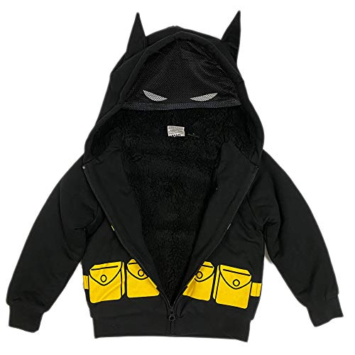 DC Comics Batman Boys Sherpa Fleece Hoodie3