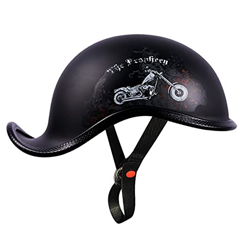 Sdfgdfd Motorcycle Half Helmet Half Face Helmet Dot Approved Motorcycle Half Helmet Suitable For Adult Unisex Street Bike Scooter Moped Helmet Motorcycle Half Open Face Retro Helmet #TOP1