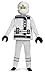 Disguise Zane Lego Ninjago Movie Deluxe Costume, White, Medium (7-8)