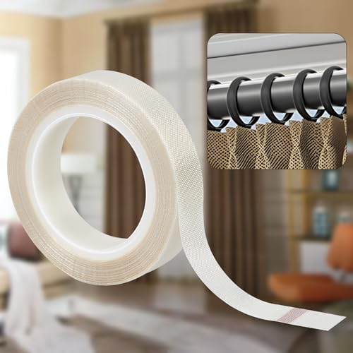 Image of Low Friction Drawer Slide Tape - 2 Rolls 1 /2 inch x33FT, Squeak Resistant & Abrasion Resistance Surface Protection Tape for Furniture, Tools,Wood,Drawer,Cabinet,Curtain(White)