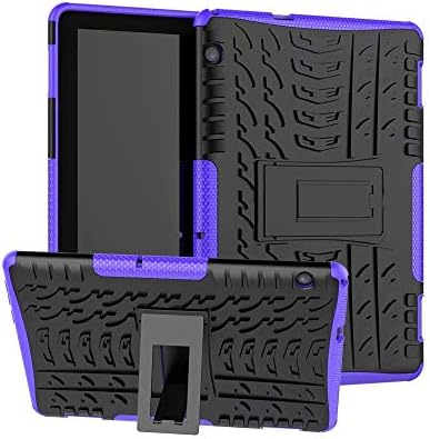 XITODA Huawei MediaPad T5 10 Case, Armor Style Hybrid PC + TPU Protective Case with Stand for Huawei Mediapad T5 10 10.1 inch 2018 Tablet Cover Protection - Dark blue