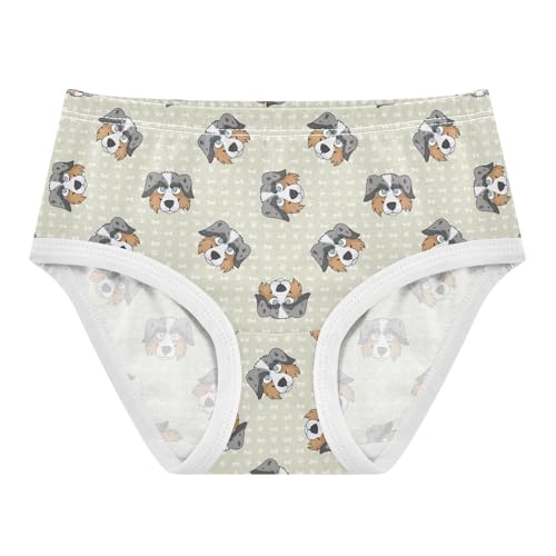 Girls' Underwear Cute Sheepdog Cotton Stretch Comfort Toddler Panties
