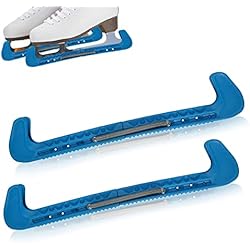 Cuchillas Para Patines Cyrank 1 par de Protectores de Cuchillas de Hockey Deportivo, Protectores de Cuchillas de Patines de Hockey sobre Hielo, Cubierta de plástico con Protector de Patinaje sobre Hielo de Primavera(Azul)