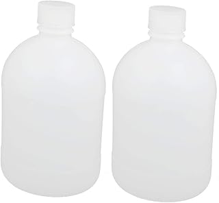 New Lon0167 2Pcs 1000ml Featured Plastic Round Laboratory reliable efficacy Reagent Bottle Sample Sealing Bottle White(id:b4a 86 35 005)