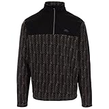 Trespassメンズ フリース プルオーバー 1/2 ネックジップ インナージップエンブルトン, ストームグレー, X-Large