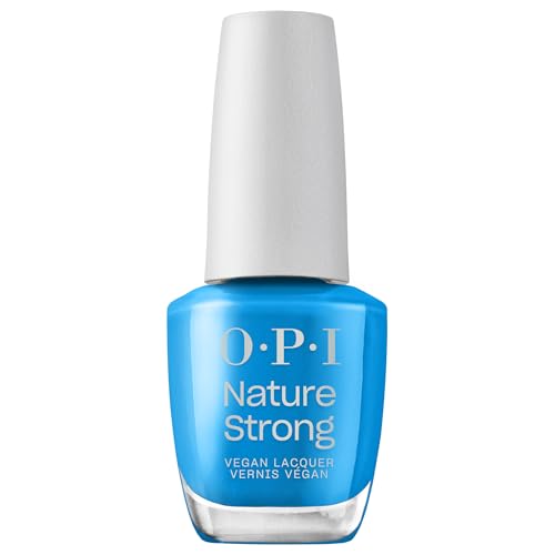 OPI Nature Strong Fresh as a Blue Daisy - Blauer Nagellack – Intensiver Glanz & 7 Tage Halt | Langanhaltende Farbe für deine Nägel | 15 ml