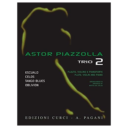 Piazzolla: Trio 2. Selected pieces arranged for Flute, Violin and Piano