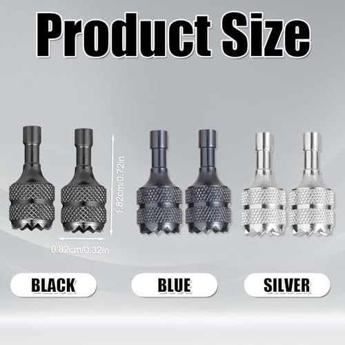 6pcs drone controller sticks mini drone controller thumb sticks drone joystick replacement compatible with dji mini 3 pro dji rc smart controller accessoriessilver black blue