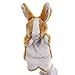 Toyvian Marioneta de mano de conejo, juguete de peluche para Pascua, fantasía, como si juegas calcetines, contar historias (marrón)