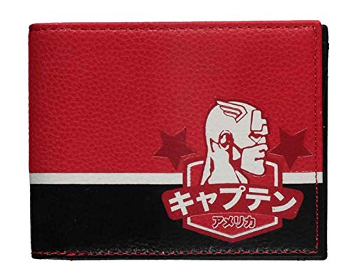Difuzed Marvel Captain America Bifold Portefeuille Rouge/Noir