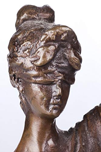 Estatua Lady Justice de bronce 8 pulgadas miniatura 5