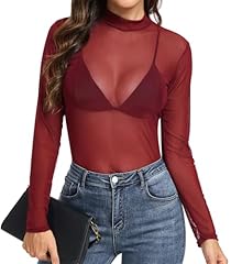Mock Neck-red