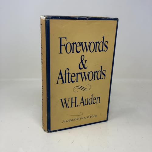 Forewords and Afterwords 0394483596 Book Cover