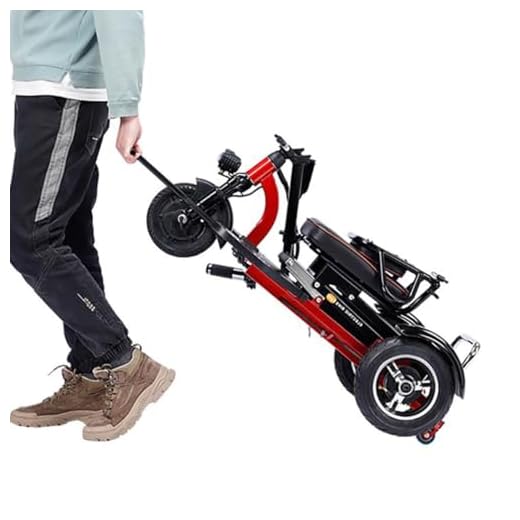 Mobility Scooter for Senior Citizens - 3-Wheel Folding with Basket and Charger - Easy Transportation Mobility Aid