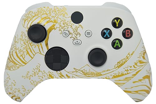 Image of ProControllers LLC Hand Airbrushed Fade Custom Controller Compatible with Xbox Series X /S & Xbox One (Series X /S Gold Wave)