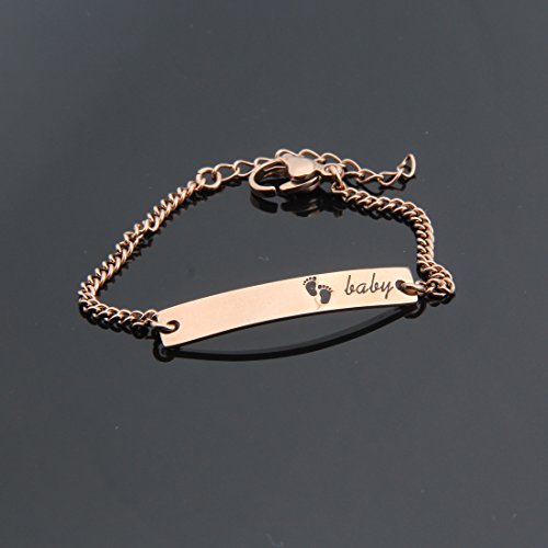 WUSUANED Sn&Daughe&Mommy Bracelet Baptism Bracelet Mom Family Bar Bracelet Set Gift for New Mom&Newborn4