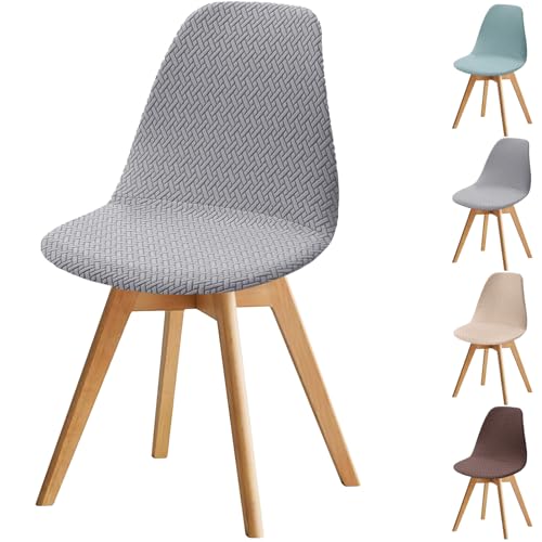 Fuloon Fundas para Sillas, Pack de 4 Fundas Sillas de Comedor Ajustables,Suave y Confortable Funda Protectoras para Silla Elasticas Lavables